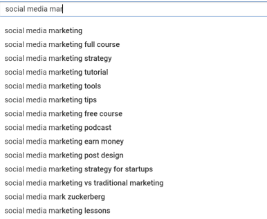  youtube auto complete